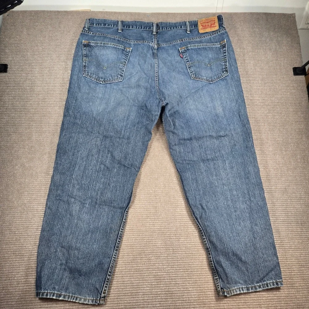Levi's Mens W46 L29 Blue 550 Relaxed Fit Cotton Denim Jeans‎